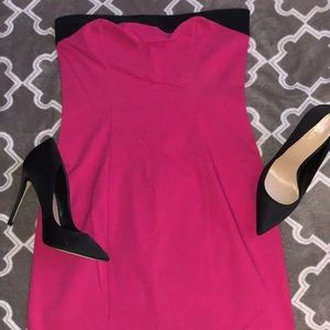 Hot pink bandage dress